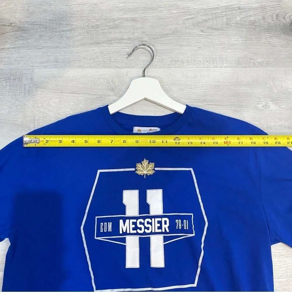 Molson Mens L Bright Blue Mark Messier The Alumni T-Shirt - Picture 6 of 11